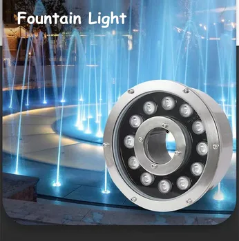 Ярд Фонтан Свет Бассейн Лампа Многоцветный AC 12V Открытый Светодиодный Подводный Светильник для Аквариума Пруд Бассейн Спа Вечеринка Парк